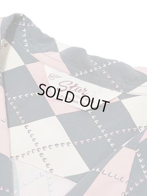 画像8: 【 STAR OF HOLLYWOOD（スターオブハリウッド） 】　S/S OPEN SHIRTS　[ ARGYLE ]