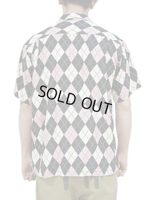 画像2: 【 STAR OF HOLLYWOOD（スターオブハリウッド） 】　S/S OPEN SHIRTS　[ ARGYLE ]