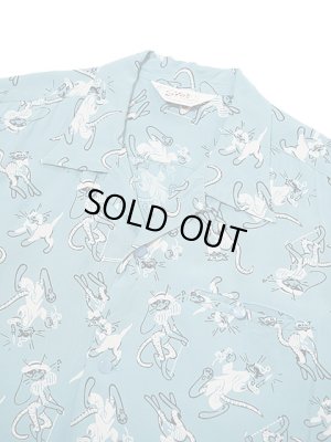 画像3: 【 STAR OF HOLLYWOOD（スターオブハリウッド） 】　S/S OPEN SHIRTS　[ FANCY CATS ]
