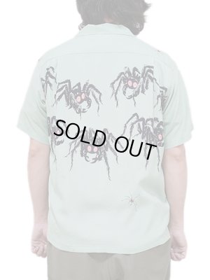 画像2: 【 STAR OF HOLLYWOOD（スターオブハリウッド） 】 OPEN SHIRTS [ TARANTULA ] [ MINT GREEN ]