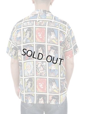 画像2: 【 STAR OF HOLLYWOOD（スターオブハリウッド） 】　S/S OPEN SHIRTS　[ KABUKI ]