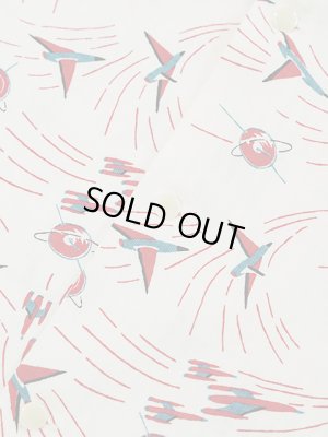 画像7: 【 STAR OF HOLLYWOOD（スターオブハリウッド） 】　S/S DOBBY COTTON OPEN SHIRT　[ SPACE SHIP ] [ OFF WHITE ]