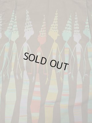 画像6: 【 STAR OF HOLLYWOOD（スターオブハリウッド） 】　S/S TYPEWRITER COTTON OPEN SHIRT　[ AFRICAN DAUGHTERS ] [ BROWN ]