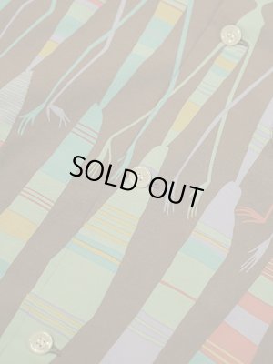 画像7: 【 STAR OF HOLLYWOOD（スターオブハリウッド） 】　S/S TYPEWRITER COTTON OPEN SHIRT　[ AFRICAN DAUGHTERS ] [ BROWN ]