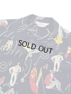 画像3: 【 STAR OF HOLLYWOOD（スターオブハリウッド） 】　S/S DOBBY COTTON OPEN SHIRT　[ SEA CRUISE ] [ NAVY ]
