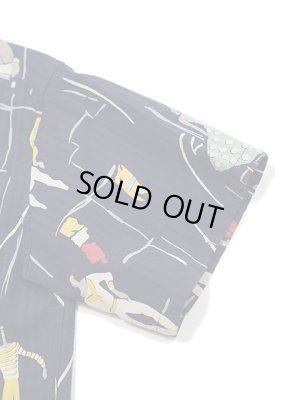 画像5: 【 STAR OF HOLLYWOOD（スターオブハリウッド） 】　S/S DOBBY COTTON OPEN SHIRT　[ SEA CRUISE ] [ NAVY ]