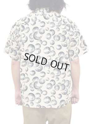 画像2: 【 STAR OF HOLLYWOOD（スターオブハリウッド） 】　S/S DOBBY COTTON OPEN SHIRT　[ BUBBLE ] [ OFF WHITE ]