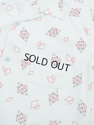 画像4: 【 STAR OF HOLLYWOOD（スターオブハリウッド） 】　S/S DOBBY COTTON OPEN SHIRT　[ DIAMOND ] [ LIGHT BLUE ]