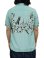 画像2: 【 STAR OF HOLLYWOOD（スターオブハリウッド） 】 HIGH DENSITY RAYON OPEN SHIRT [ RATTLE SNAKE ] [ BLUE ]