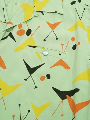 画像4: 【 STAR OF HOLLYWOOD（スターオブハリウッド） 】　S/S OPEN SHIRTS　[ ATOMIC ] [ M.GREEN ]