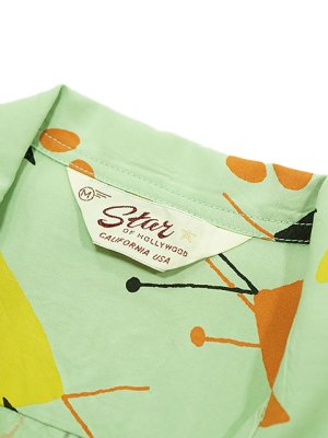 画像8: 【 STAR OF HOLLYWOOD（スターオブハリウッド） 】　S/S OPEN SHIRTS　[ ATOMIC ] [ M.GREEN ]