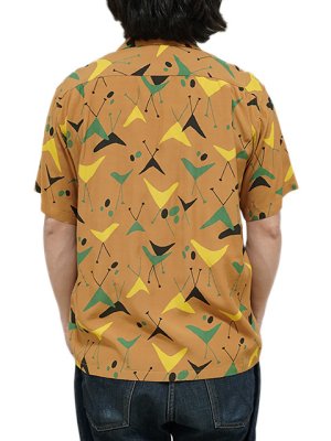 画像2: 【 STAR OF HOLLYWOOD（スターオブハリウッド） 】　S/S OPEN SHIRTS　[ ATOMIC ] [ BROWN ]