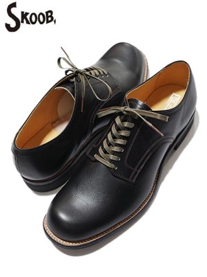 画像1: 【 予約商品 (9月頃予定) 】 【 SKOOB, （スクーブ） 】　USMC Service Shoes　[ "BOADED" KIP LEATHER ]