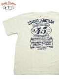 【 STUDIO D'ARTISAN（ステュディオダルチザン） 】　USAコットンプリントTシャツ [ 45th ] [ WHITE ] 【 メール便可 】