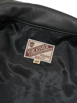画像13: 【 Y'2 LEATHER（ワイツーレザー） 】　SHEEP SKIN 1ST TYPE JEAN JACKET [ Seep Skin ] [ BLACK ] [ 羊革 ]