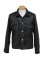 画像3: 【 Y'2 LEATHER（ワイツーレザー） 】　SHEEP SKIN 1ST TYPE JEAN JACKET [ Seep Skin ] [ BLACK ] [ 羊革 ] (3)