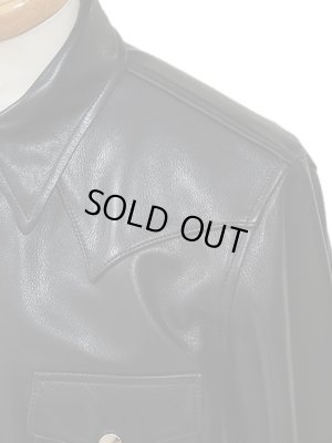 画像6: 【 Y'2 LEATHER（ワイツーレザー） 】  ステアオイルウエスタンシャツ [ 牛革 ]　[ Steer Oil Leather ]