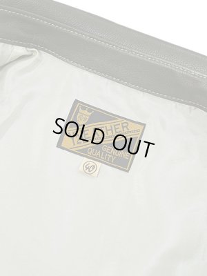 画像12: 【 限定モデル 】 【 Y'2 LEATHER（ワイツーレザー） 】  ステアオイルウエスタンシャツ [ 牛革 ]　[ Steer Oil Leather ] [ OLIVE ]