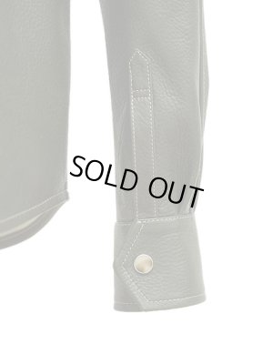 画像8: 【 限定モデル 】 【 Y'2 LEATHER（ワイツーレザー） 】  ステアオイルウエスタンシャツ [ 牛革 ]　[ Steer Oil Leather ] [ OLIVE ]