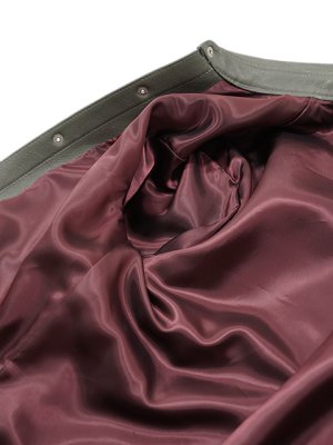 画像11: 【 限定モデル 】 【 Y'2 LEATHER（ワイツーレザー） 】  ステアオイルウエスタンシャツ [ 牛革 ]　[ Steer Oil Leather ] [ GRAY ]