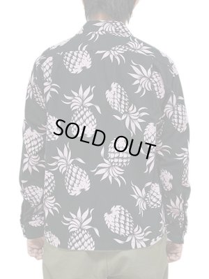 画像2: 【 SUN SURF（サンサーフ） 】 フランネルアロハシャツ [ COTTON FLANNEL HAWAIIAN SHIRT ] [ PINEAPPLE ] [ Black x Pink ]