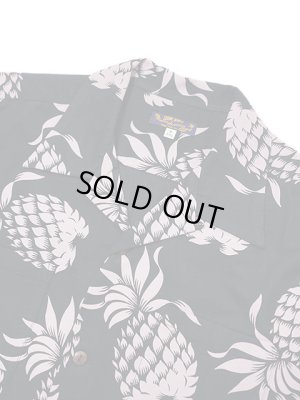 画像3: 【 SUN SURF（サンサーフ） 】 フランネルアロハシャツ [ COTTON FLANNEL HAWAIIAN SHIRT ] [ PINEAPPLE ] [ Black x Pink ]