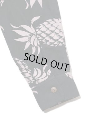 画像6: 【 SUN SURF（サンサーフ） 】 フランネルアロハシャツ [ COTTON FLANNEL HAWAIIAN SHIRT ] [ PINEAPPLE ] [ Black x Pink ]