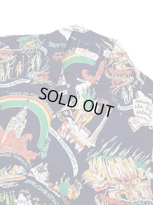 画像3: 【 SUN SURF（サンサーフ） 】 長袖アロハシャツ L/S HAWAIIAN SHIRT [ HISTORY OF THE ISLANDS ] [ NAVY ]