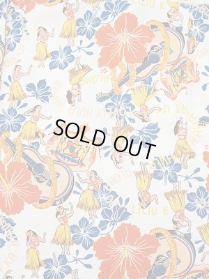 画像7: 【 SUN SURF（サンサーフ） 】 長袖アロハシャツ L/S HAWAIIAN SHIRT [ LOVELY HULA HANDS ] [ OFF WHITE ]