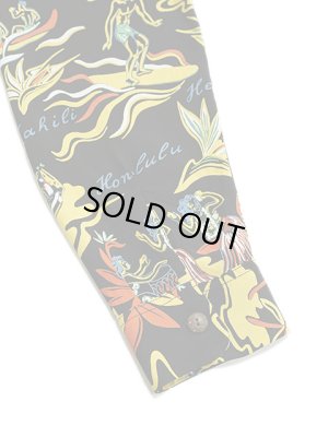 画像5: 【 SUN SURF（サンサーフ） 】 長袖アロハシャツ L/S HAWAIIAN SHIRT [ HAWAIIAN HULA ] [ BLACK ]