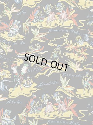 画像6: 【 SUN SURF（サンサーフ） 】 長袖アロハシャツ L/S HAWAIIAN SHIRT [ HAWAIIAN HULA ] [ BLACK ]