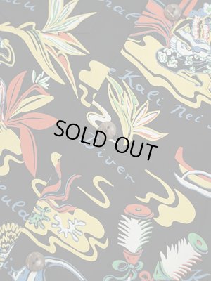 画像7: 【 SUN SURF（サンサーフ） 】 長袖アロハシャツ L/S HAWAIIAN SHIRT [ HAWAIIAN HULA ] [ BLACK ]