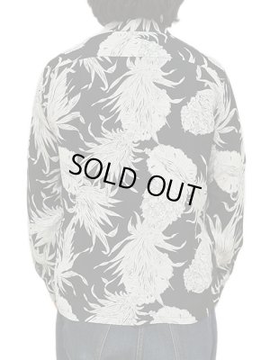 画像2: 【 SUN SURF（サンサーフ） 】 長袖アロハシャツ L/S HAWAIIAN SHIRT [ ISLAND PINEAPPLE ] [ BLACK ]