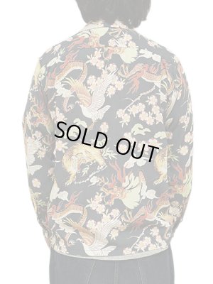 画像2: 【 SUN SURF（サンサーフ） 】 長袖アロハシャツ L/S HAWAIIAN SHIRT [ THE TRIANGULAR FIGHT ] [ BLACK ]