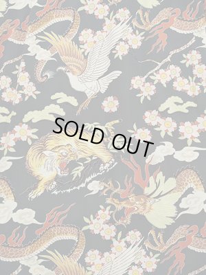 画像6: 【 SUN SURF（サンサーフ） 】 長袖アロハシャツ L/S HAWAIIAN SHIRT [ THE TRIANGULAR FIGHT ] [ BLACK ]