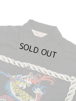 画像3: 【 SUN SURF SPECIAL EDITION（サンサーフスペシャルエディション） 】　長袖アロハシャツ　[ DRAGON ]　【 ARTVOGUE 】 [ BLACK ]