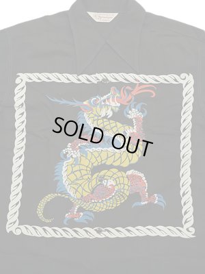 画像4: 【 SUN SURF SPECIAL EDITION（サンサーフスペシャルエディション） 】　長袖アロハシャツ　[ DRAGON ]　【 ARTVOGUE 】 [ BLACK ]