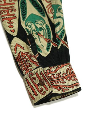 画像5: 【 SUN SURF（サンサーフ） 】 コーデュロイアロハシャツ [ CORDUROY HAWAIIAN SHIRT ] [ GOD'S SHIELD ] [ BLACK ]