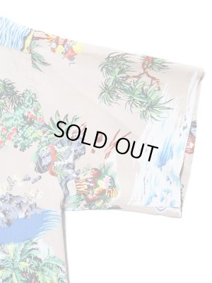 画像5: 【 SUN SURF（サンサーフ） 】　半袖アロハシャツ　S/S HAWAIIAN SHIRT　[ ISLAND CHRONICLE ]　[ BEIGE ]