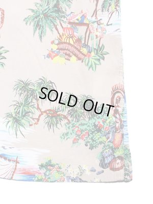 画像6: 【 SUN SURF（サンサーフ） 】　半袖アロハシャツ　S/S HAWAIIAN SHIRT　[ ISLAND CHRONICLE ]　[ BEIGE ]
