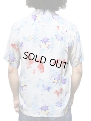 画像2: 【 SUN SURF（サンサーフ） 】　半袖アロハシャツ　S/S HAWAIIAN SHIRT　[ JAPANESE MAPLE AND FANTAIL ]　[ OFF WHITE ]