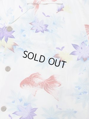画像4: 【 SUN SURF（サンサーフ） 】　半袖アロハシャツ　S/S HAWAIIAN SHIRT　[ JAPANESE MAPLE AND FANTAIL ]　[ OFF WHITE ]