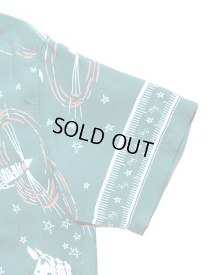 画像5: 【 SUN SURF（サンサーフ） 】　半袖アロハシャツ　S/S HAWAIIAN SHIRT　[ THE LIGHTHOUSE ]　[ GREEN ]