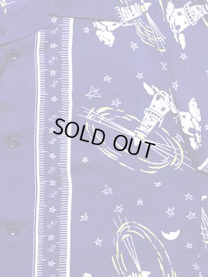 画像4: 【 SUN SURF（サンサーフ） 】　半袖アロハシャツ　S/S HAWAIIAN SHIRT　[ THE LIGHTHOUSE ]　[ NAVY ]