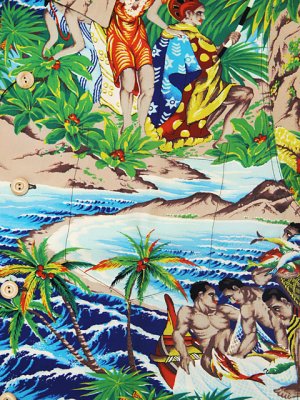 画像4: 【 SUN SURF SPECIAL EDITION（サンサーフスペシャルエディション） 】　半袖アロハシャツ　[ Festival ]　【 PALI HAWAIIAN STYLE 】