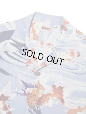 画像3: 【 SUN SURF（サンサーフ） 】　半袖アロハシャツ　S/S HAWAIIAN SHIRT　[ GOLD FISH ]　[ GRAY ]
