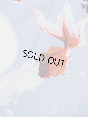 画像7: 【 SUN SURF（サンサーフ） 】　半袖アロハシャツ　S/S HAWAIIAN SHIRT　[ GOLD FISH ]　[ GRAY ]