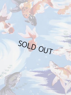 画像6: 【 SUN SURF（サンサーフ） 】　半袖アロハシャツ　S/S HAWAIIAN SHIRT　[ GOLD FISH ]　[ BLUE ]