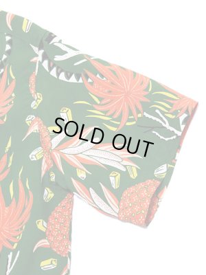 画像5: 【 SUN SURF（サンサーフ） 】　半袖アロハシャツ　S/S HAWAIIAN SHIRT　[ SCREW PINE BORDER ]　[ GREEN ]