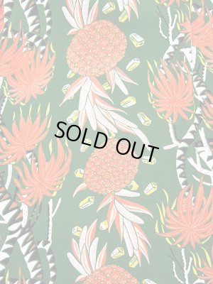 画像6: 【 SUN SURF（サンサーフ） 】　半袖アロハシャツ　S/S HAWAIIAN SHIRT　[ SCREW PINE BORDER ]　[ GREEN ]